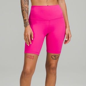 Lululemon Hot Pink Biker Shorts Align